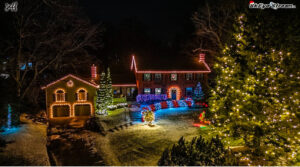 Christmas Lights On Home In Kingston